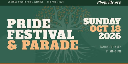 PBO Pride 2026: Pride Festival & Parade