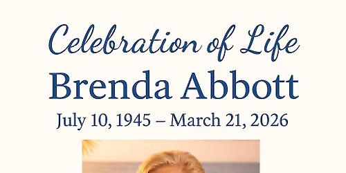 Celebration of Life Brenda Abbott