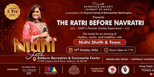 BANDISH & MELODY RAAS GARBA 2026 WITH NIDHI SHETH