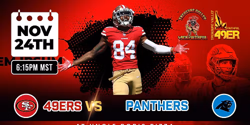 Faithful After Dark \u2013 49ers vs Panthers MNF Watch Party