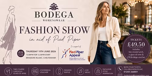 Brasserie Blanc Fashion Show for Pied Piper 