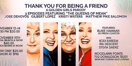 Thank You For Being A Friend - A Golden Girls Parody 