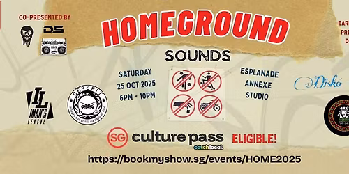 HOMEGROUND SOUNDS - BUSHMEN \/ DISKO BISCUIT \/ CESSPIT \/ IMAN'S LEAGUE - 25.10.25 (Sat), Esplanade!