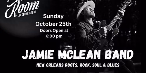 Jamie McLean Band Returns to The Room