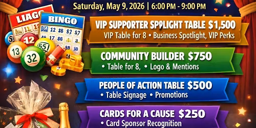 BINGO AND BUBBLES! Cash prizes, Mother's day fun!