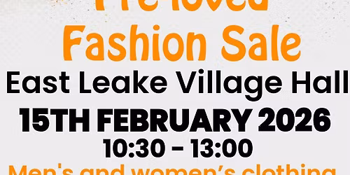 Pre-loved Fashion Sale (men\u2019s & women\u2019s)