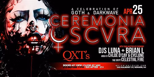 Ceremonia Oscura - NJ's only Multi-level GOTH & DARKWAVE Dance Party