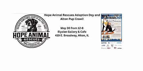 Pup Crawl and Hope Animal Rescues Adoption!