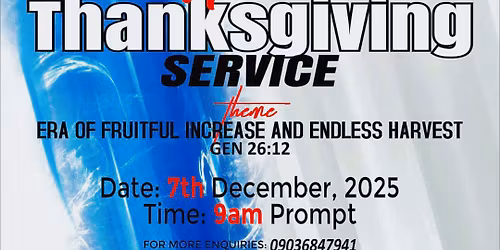LRMC Int'l 9th Annual thanksgiving Service