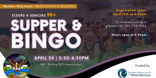 Elders Supper + Bingo