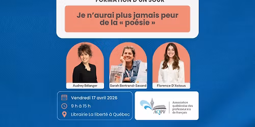 Je n\u2019aurai plus jamais peur de la \u00ab po\u00e9sie \u00bb