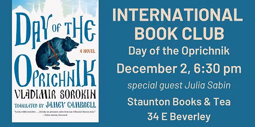 International Book Club: Day of the Oprichnik by Vladimir Sorokin