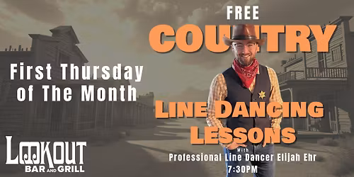 Lookout Bar and Grill - Free Country Line Dancing Lessons!