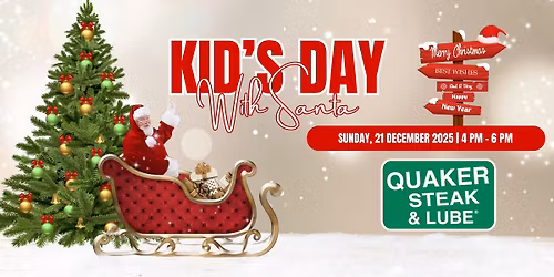 Kid\u2019s Day with Santa at Quaker Steak & Lube! \ud83c\udf85