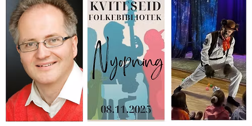 Nyopning av biblioteket! Foredrag, barneteater og jazzkonsert