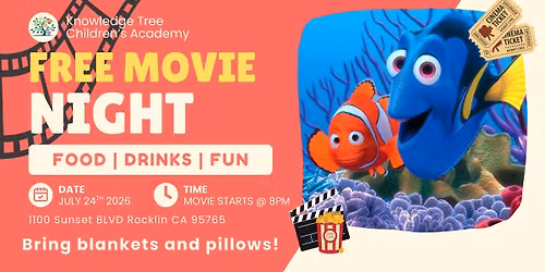 \ud83c\udfacSUMMER MOVIE NIGHT!\ud83c\udfac| Finding Nemo