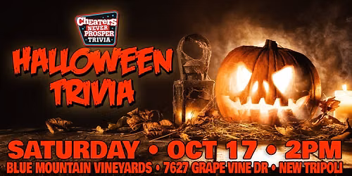 Halloween Trivia at Blue Mountain Vineyards - New Tripoli