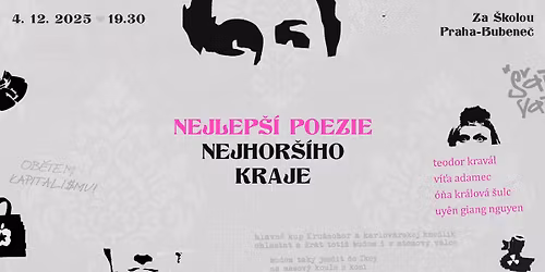 NEJLEP\u0160\u00cd POEZIE NEJHOR\u0160\u00cdHO KRAJE + pra\u017esk\u00e9 uveden\u00ed knihy NEBUDE | Krav\u00e1l, \u0160ulc, Adamec, Nguyen