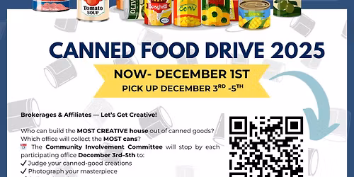 2025 Community Involvement Committee Canned Food Drive