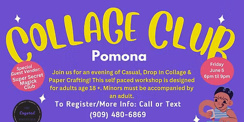 Collage Club Pomona Paper Craft Art Night