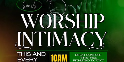WORSHIP WITH US EVERY SUNDAY - 10AM CST