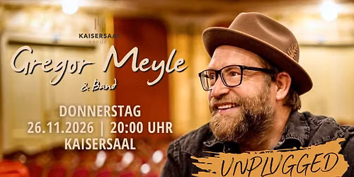 Gregor Meyle & Band: Unplugged - Das Wohnzimmerkonzert