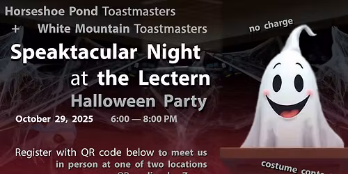 Speaktacular Night at the Lectern - A Halloween Party with Toastmasters