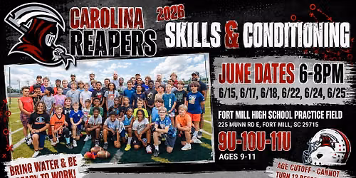 Carolina Reapers Skills & Conditioning Workout