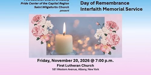 Transgender Day of Remembrance Interfaith Memorial Service