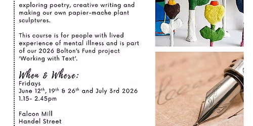 Plants and Poetry: a 4 week course