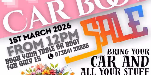 First Ever Car Boot @ Billing