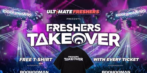 FRESHERS TAKEOVER SURREY 2026 \u26a1\ufe0f Sold Out 15 years Running! \ud83d\udc55 FREE T-Shirt with Every Ticket!
