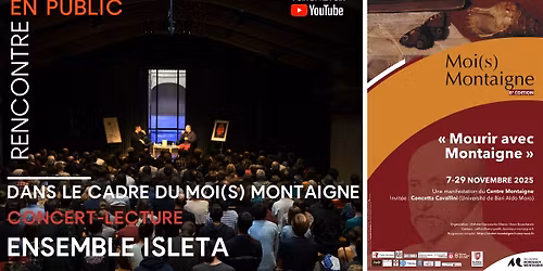 Concert-lecture d\u2019ouverture du Moi(s) Montaigne - Ensemble Isleta