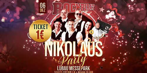 1\u20ac-NIKOLAUS-PARTY mit ROCKPIRAT und DJ BEAM