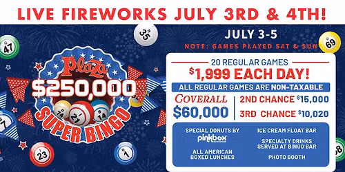 $250,000 SUPER BINGO