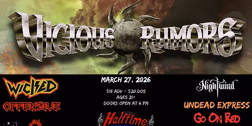 Vicious Rumors Rock Delaware