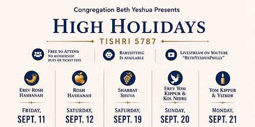 High Holiday Services