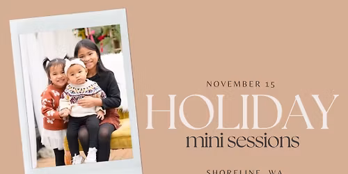 Holiday Mini Sessions at Little Glass Studio