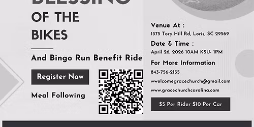 Blessing of the Bikes and Bingo Run Benefit Ride