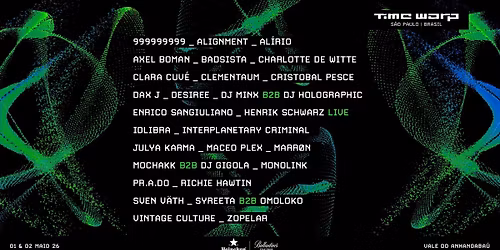 Time Warp S\u00e3o Paulo | Brasil 2026