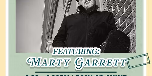Live Music Thursdays at Goldfinch! Featuring: Marty Garrett