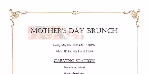 Mothers day brunch 
