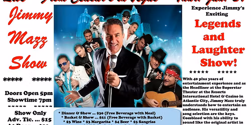 JIMMY MAZZ : LEGENDS AND LAUGHTER SHOW