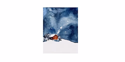COZY CABIN Watercolor Class