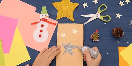 Cardmaking at Carnegie Library (It's a Wonderful Night in Turners Falls)