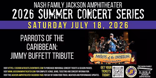 7\/18\/26 Parrots of the Caribbean Jimmy Buffett Tribute