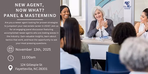 New Agent, Now What? Panel & Mastermind