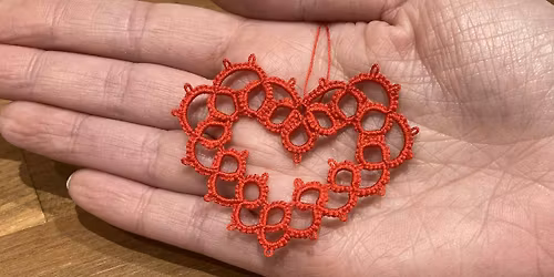 Make a tatted Heart with tutor Linda Smelt on Friday 20th February, 2026 10am - 1.30pm.