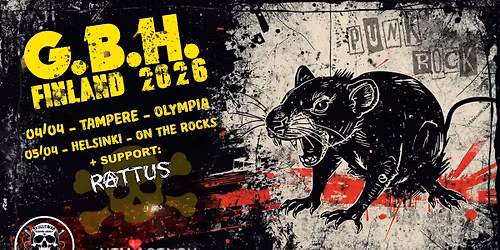 GBH (UK) + Rattus \/ Tampere, Olympia