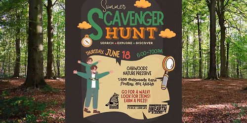 Family Night: Summer Scavenger Hunt at Oakwoods